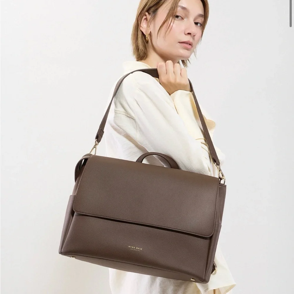 Minimalist Brown Baby Backpack - Women's Diaper Bag
